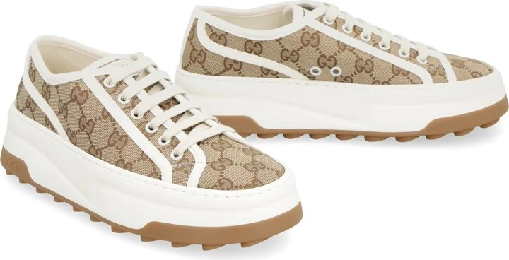Gucci Fabric Low-Top Sneakers - Image 3