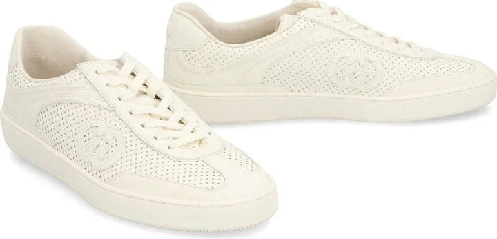 Gucci G75 Leather Low-Top Sneakers - Image 3