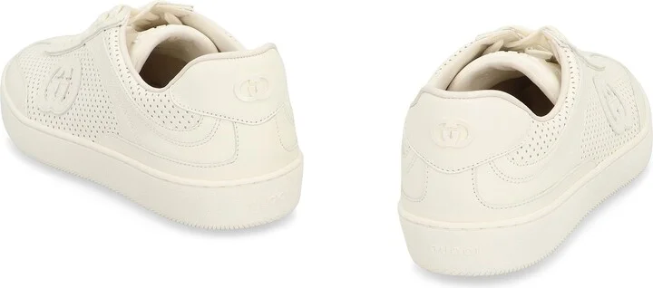 Gucci G75 Leather Low-Top Sneakers - Image 4