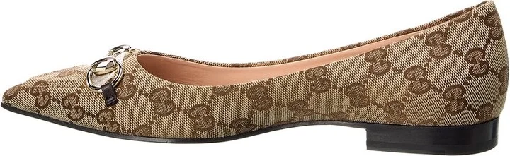 Gucci Gg Canvas Ballet Flat - Image 2