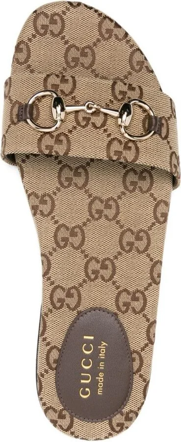 Gucci Gg Canvas Flat Sandals - Image 4