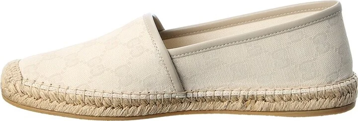 Gucci Gg Canvas & Leather Espadrille - Image 2