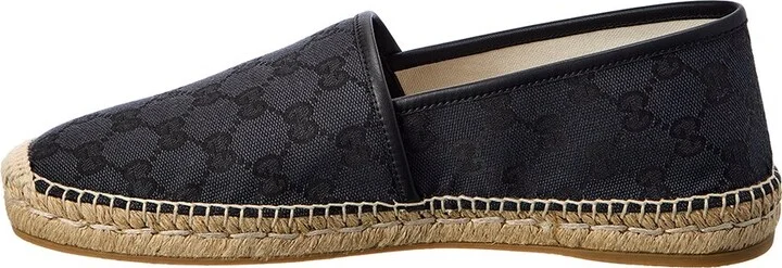 Gucci Gg Canvas & Leather Espadrille - Image 2