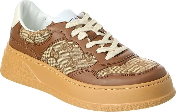 Gucci GG Canvas & Leather Sneaker