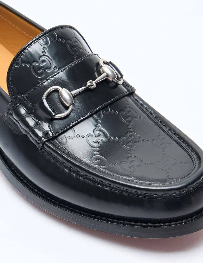 Gucci Gg Horsebit Loafers - Man Loafers Black Uk - 06 - Image 2