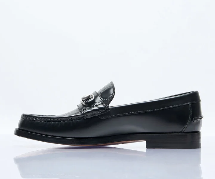 Gucci Gg Horsebit Loafers - Man Loafers Black Uk - 06 - Image 4