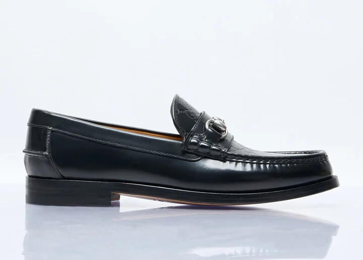 Gucci Gg Horsebit Loafers - Man Loafers Black Uk - 06