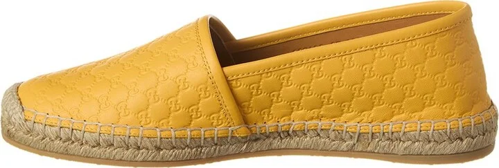Gucci Gg Leather Espadrille - Image 2