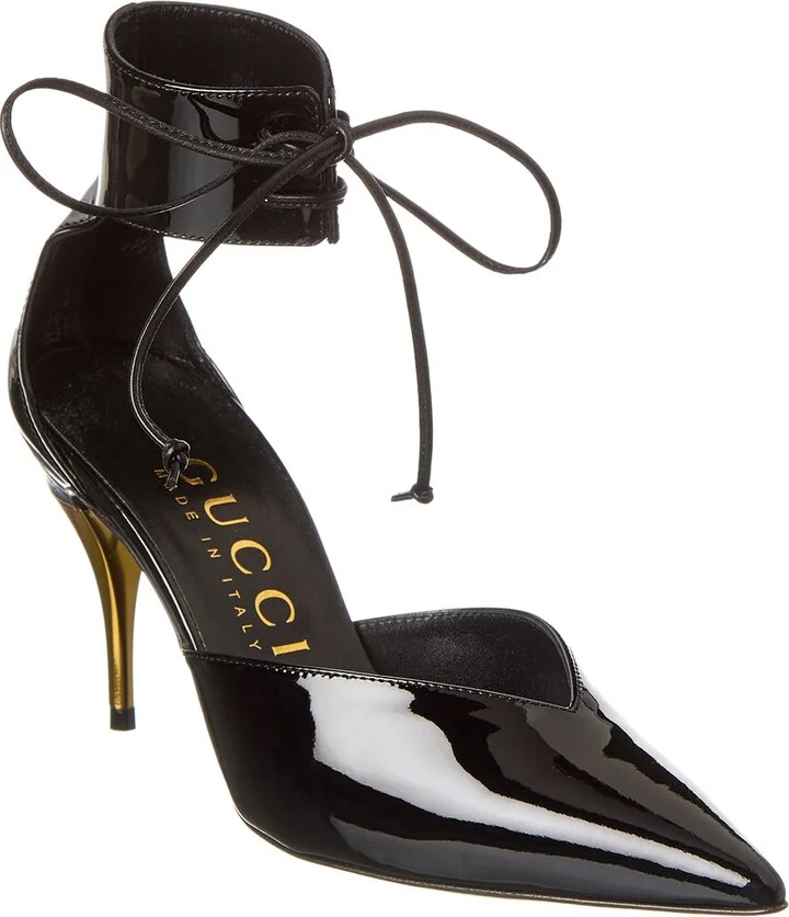 Gucci Gg Patent Pump