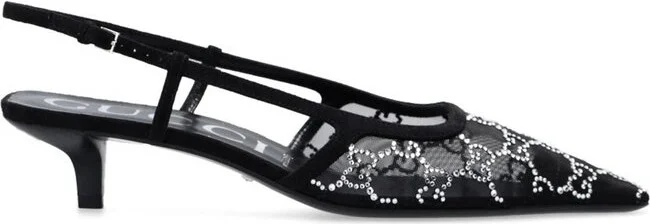 Gucci GG Slingback Pointed Toe Pumps
