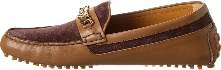 Gucci Gg Suede & Leather Loafer - Image 2