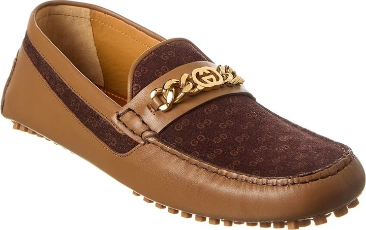 Gucci Gg Suede & Leather Loafer