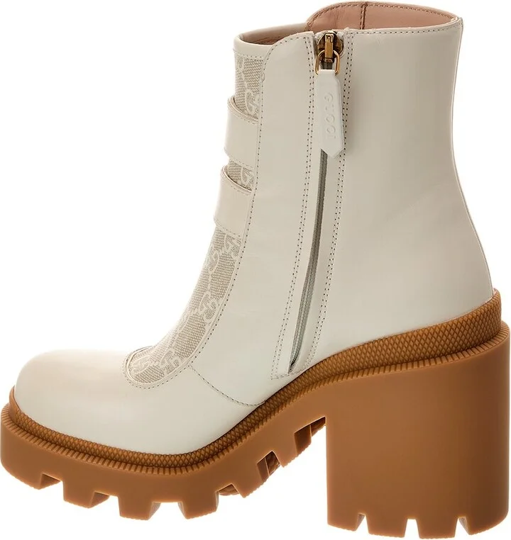 Gucci Gg Supreme Canvas & Leather Bootie - Image 2