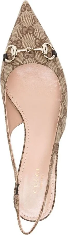 Gucci Gg Supreme Slingback Pumps - Image 2