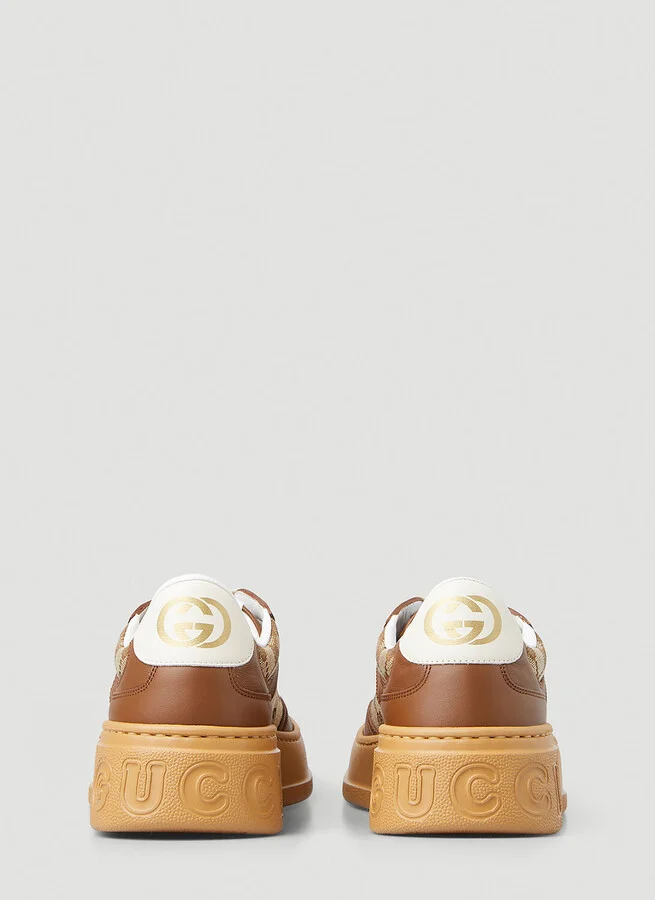 Gucci Gg Supreme Sneakers - Woman Sneakers Brown Eu - 40 - Image 4