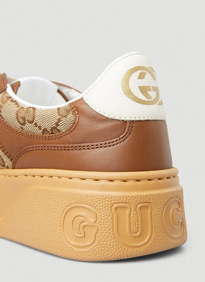 Gucci Gg Supreme Sneakers - Woman Sneakers Brown Eu - 40 - Image 5