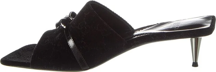 Gucci Gg Velvet Sandal - Image 2