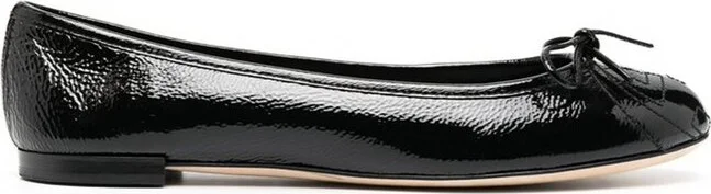Gucci High Shine Bow Ballet Flats