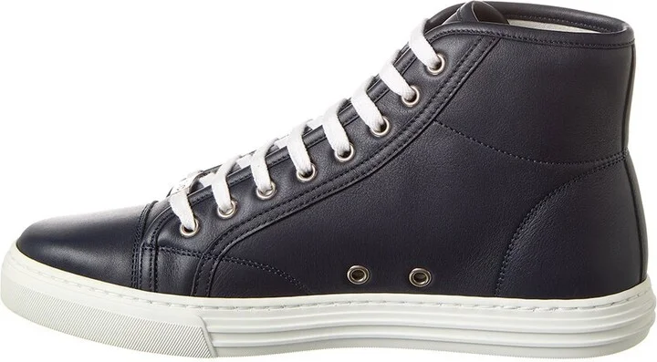 Gucci High-Top Leather Sneaker - Image 2