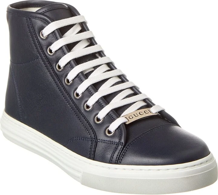 Gucci High-Top Leather Sneaker