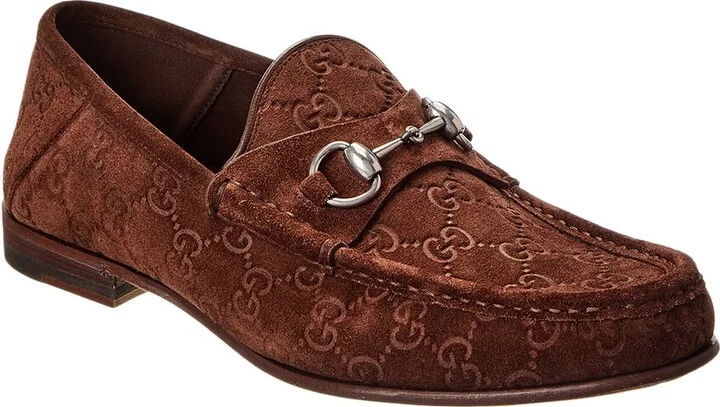 Gucci Horsebit 1953 Gg Suede Loafer