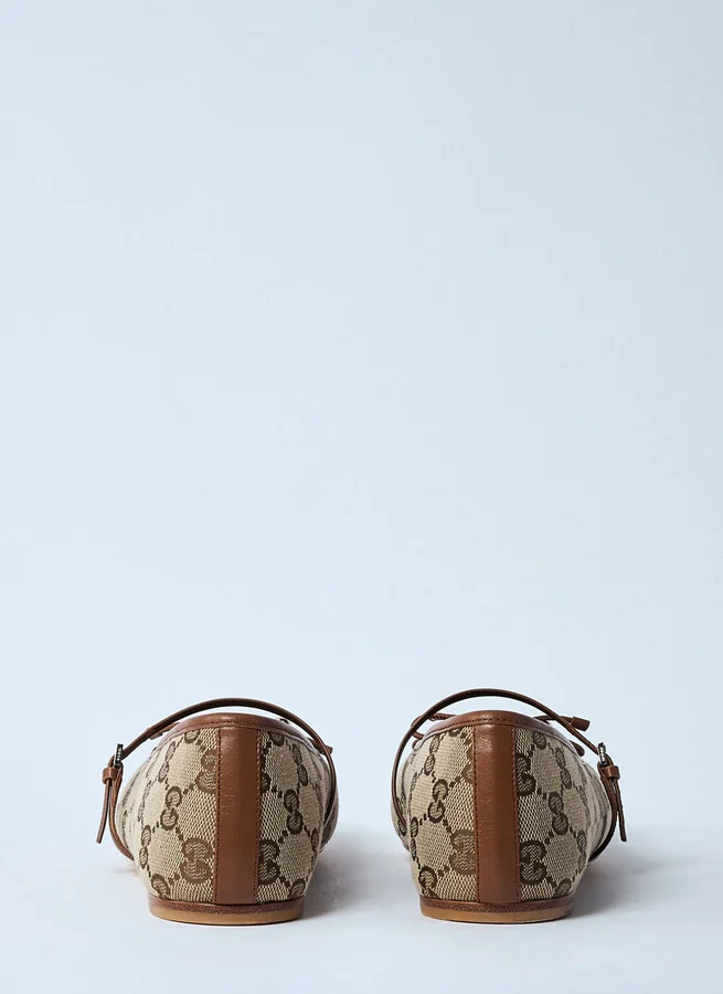 Gucci Horsebit Ballerina Flats - Woman Flats Beige Eu - 39 - Image 5