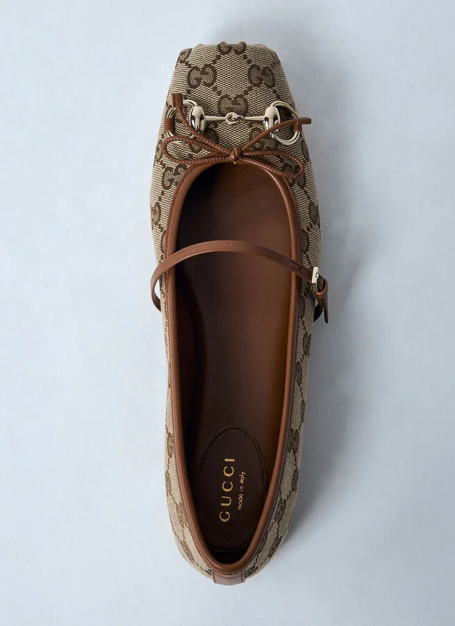 Gucci Horsebit Ballerina Flats - Woman Flats Beige Eu - 39 - Image 6