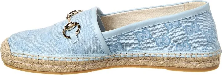 Gucci Horsebit Canvas Espadrille - Image 2