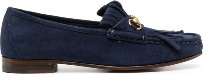 Gucci Horsebit Fringe Detailed Loafers