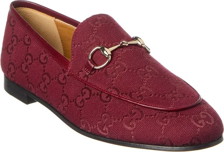 Gucci Horsebit Gg Canvas Loafer
