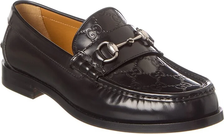 Gucci Horsebit Gg Leather Loafer