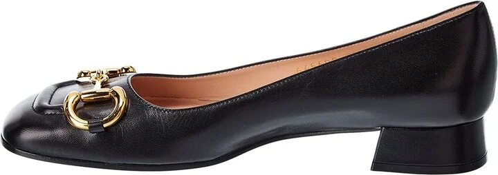 Gucci Horsebit Leather Loafer Pump - Image 2