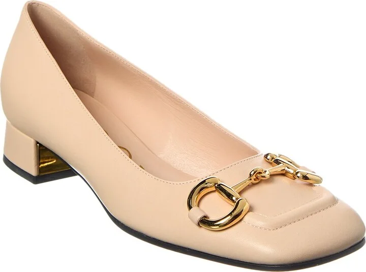 Gucci Horsebit Leather Loafer Pump