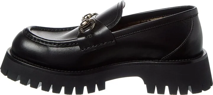 Gucci Horsebit Lug Sole Leather Loafer - Image 2