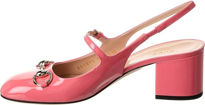Gucci Horsebit Patent Slingback Pump - Image 2