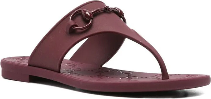 Gucci Horsebit Thong Sandals - Image 3