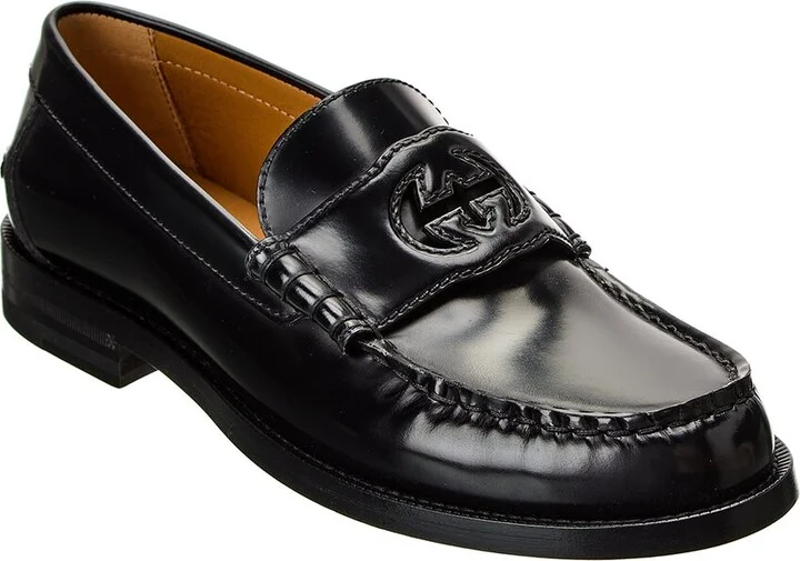 Gucci Interlocking G Leather Loafer