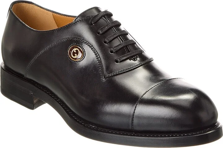 Gucci Interlocking G Leather Oxford