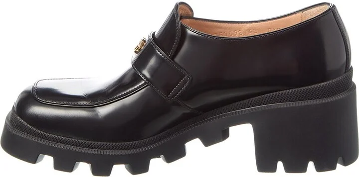Gucci Interlocking G Leather Platform Loafer - Image 2