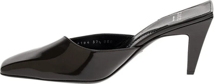 Gucci Interlocking G Logo Plaque Leather Mule - Image 2