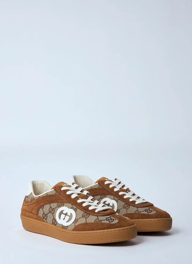 Gucci Interlocking G Sneakers - Woman Sneakers Beige Eu - 40 - Image 2