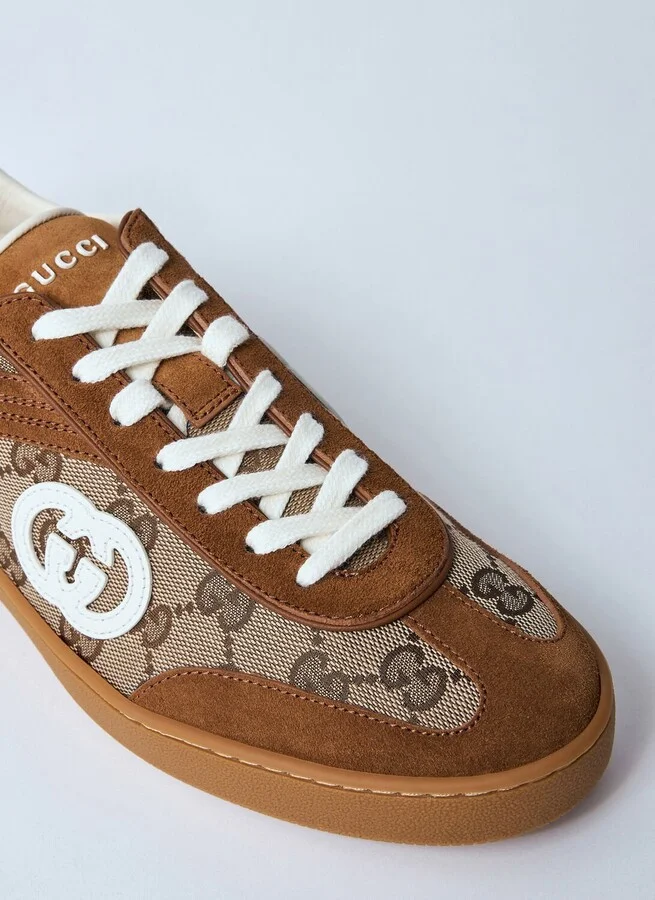 Gucci Interlocking G Sneakers - Woman Sneakers Beige Eu - 40 - Image 3