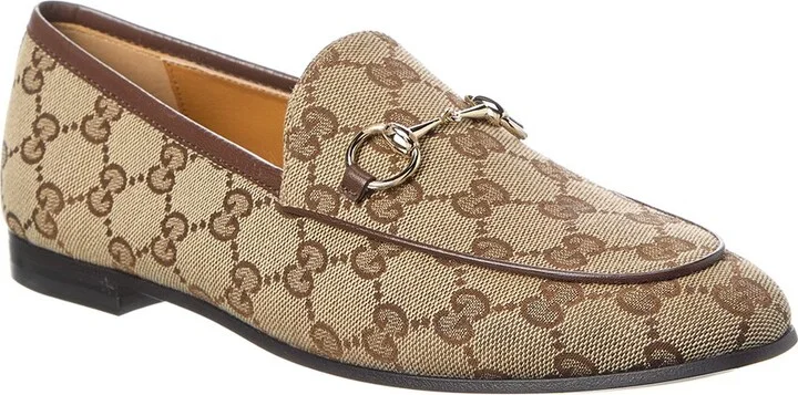 Gucci Jordaan Gg Canvas Loafer