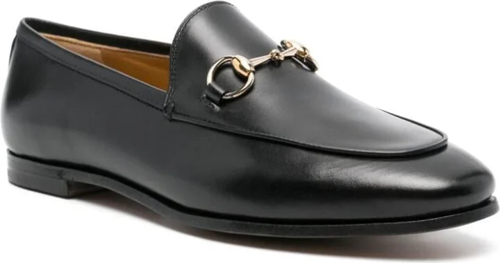 Gucci Jordaan Leather Loafers - Image 4