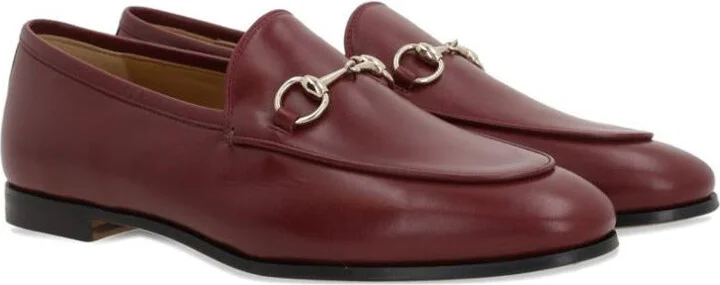 Gucci Jordaan Leather Loafers - Image 4