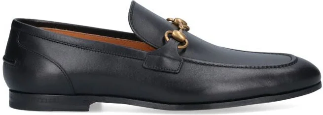 Gucci Jordaan Leather Loafers With Horsebit - Image 2