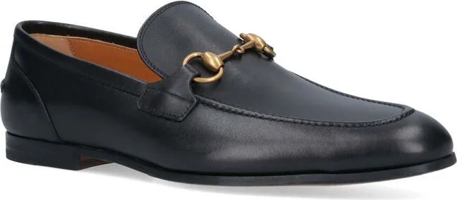 Gucci Jordaan Leather Loafers With Horsebit - Image 4