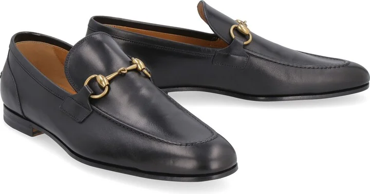 Gucci Jordaan Leather Loafers With Horsebit - Image 7