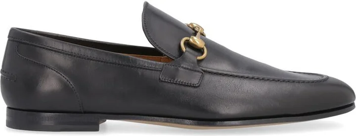 Gucci Jordaan Leather Loafers With Horsebit