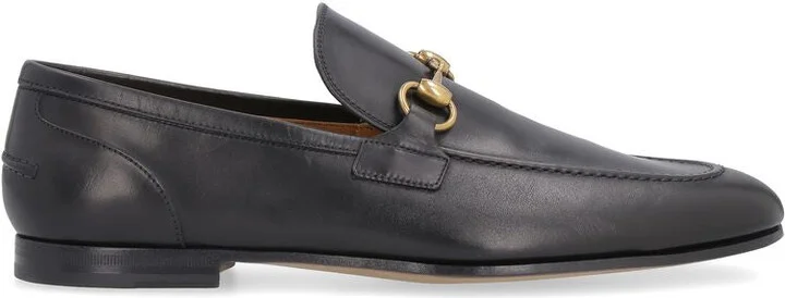 Gucci Jordaan Leather Loafers With Horsebit